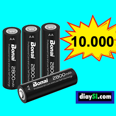 baterias recargables bonai 4 unidades