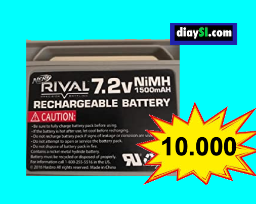 bateria recargable nerf rival