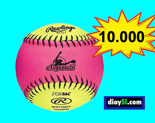 bola para softball color rosa