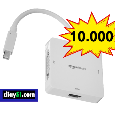 adaptador mini displayport a vga hdmi dvi vga