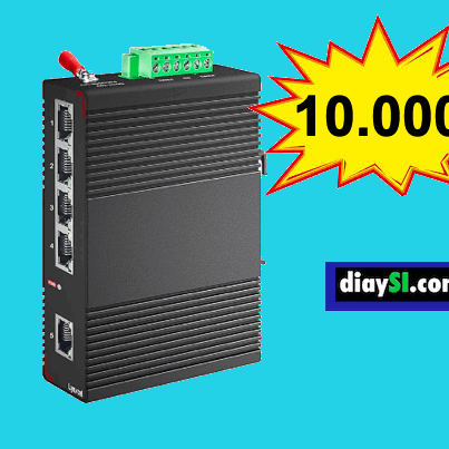 conmutador ethernet de 5 puertos industrial