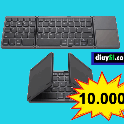 teclado plegable con panel tactil