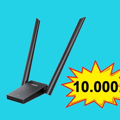 adaptador de wifi usb doble antena