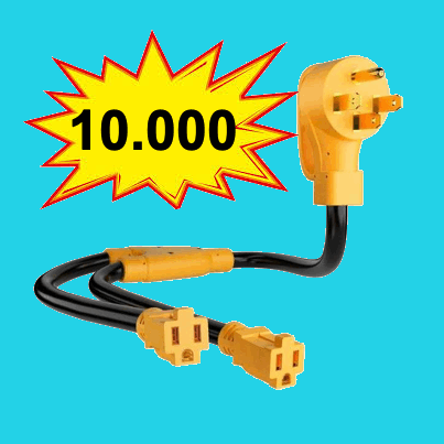 adaptador nema 14-50p a nema 5-15r doble