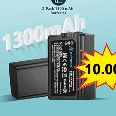 bateria de sony npfw50 1300 anperios