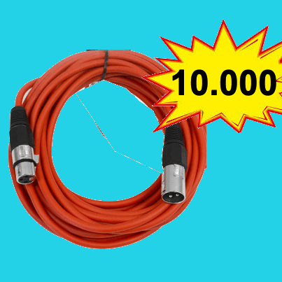 cable de conexion xlr macho a hembra 25 pies