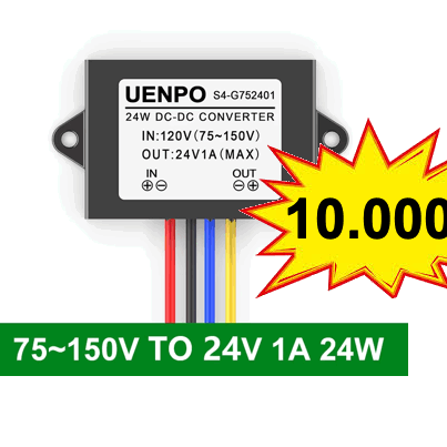 convertidor de potencia 150v a 24 voltios