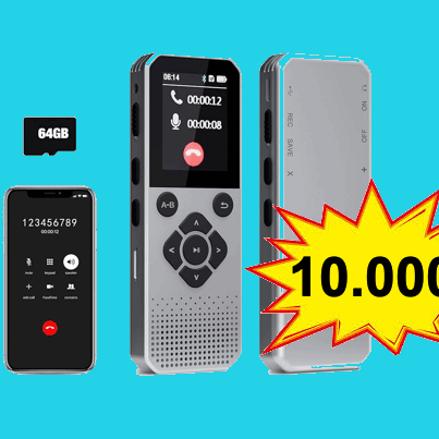 grabador de voz bluetooth 64 GB