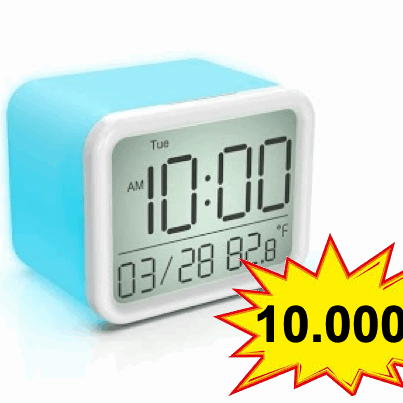 reloj despertador recargable