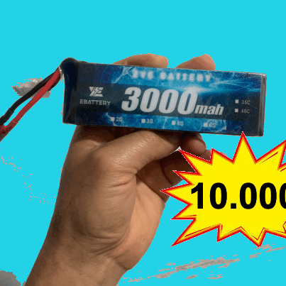 bateria de lipo 11.4 voltios 3 mil anperios