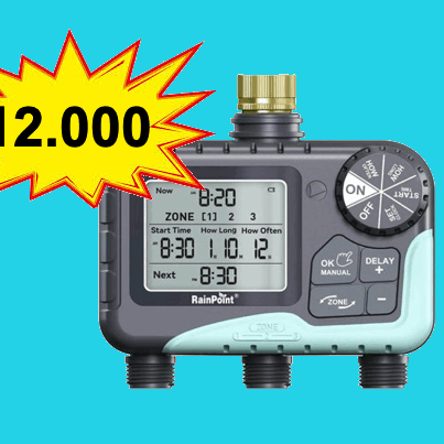 temporizador de agua de 3 zonas
