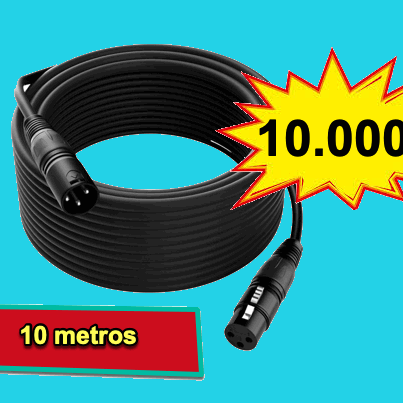 cable para microfono xlr de 3 pines